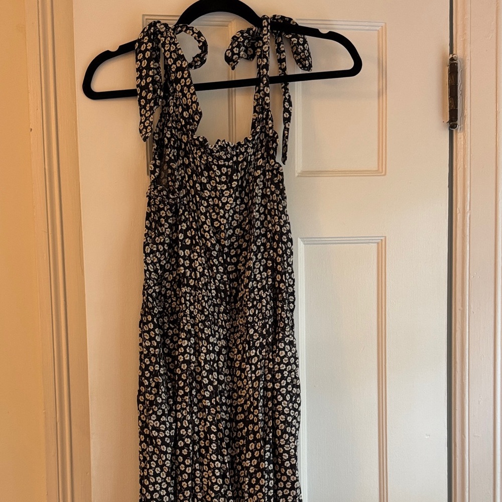 H&M Black and White Floral Romper